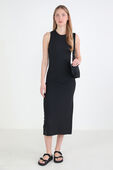 All Aligned Ribbed Midi Dress